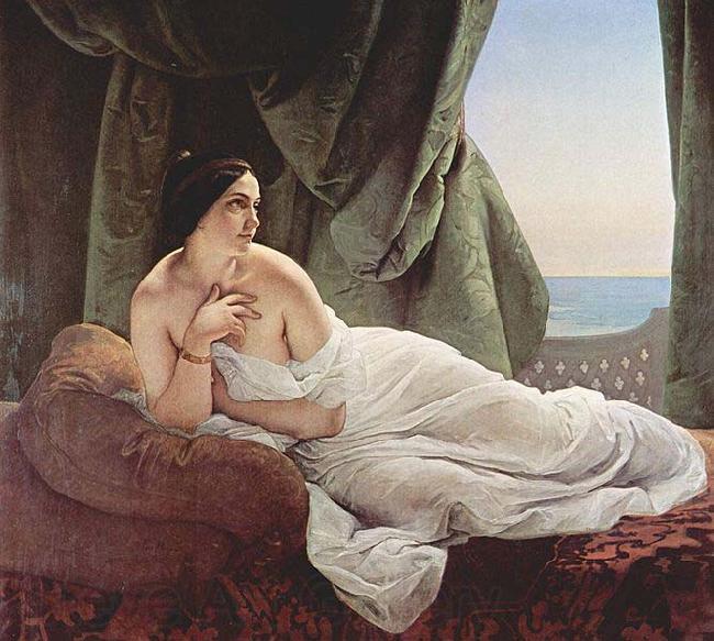 Francesco Hayez Odalisque Reclining